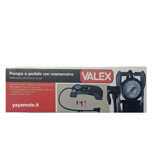 Pompa a pedale con manometro Valex